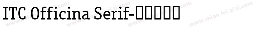 ITC Officina Serif字体转换